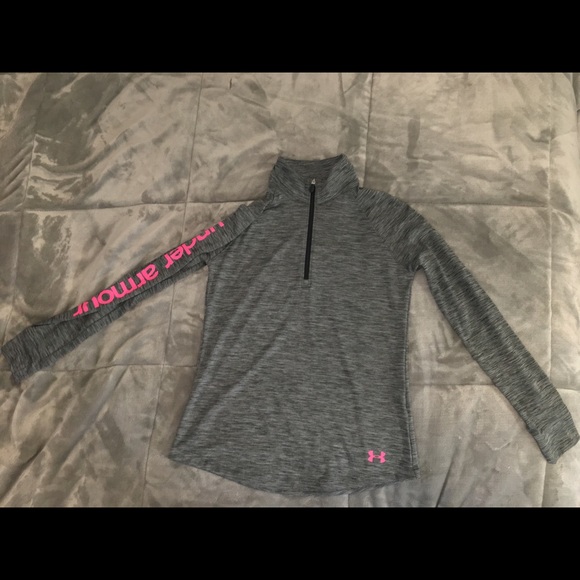 Girls Under Armour Quarter Zip long sleeve - Picture 1 of 2